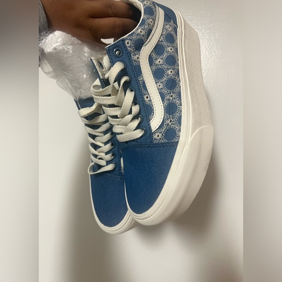 NEW Vans Authentic Stackform Shoes W Size 8 or M 6.5 Denim Platform Sneakers - Picture 8 of 8